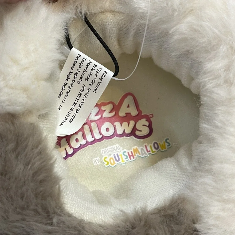 Fuzz A Mallows Karina the Kat Calico Cat Slippers Squishmallows Size 5-6 NEW